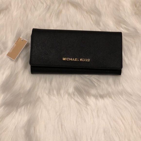 Michael Kors Handbags - NWT Michael Kors Black Wallet